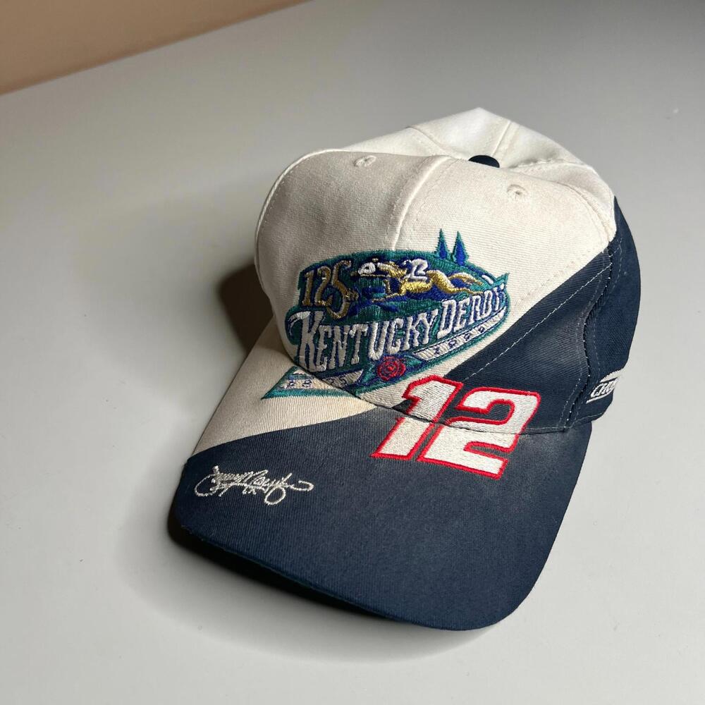 Vintage 1999 Kentucky Derby 125 NASCAR Hat Jeremy‎ Mayfield #12 Mobil 1 USA